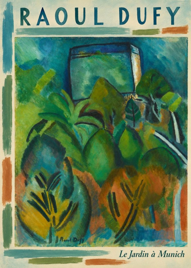 Raoul Dufy Le Jardin À Munich No5 - Juliste