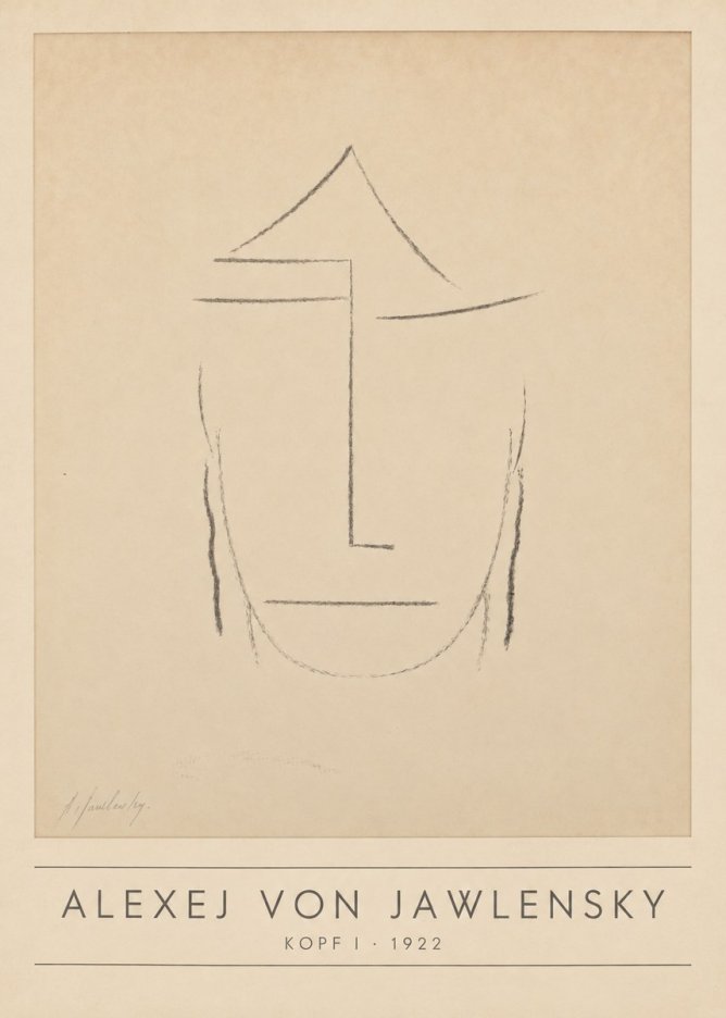 Alexej von Jawlensky Kopf I No1 - Juliste