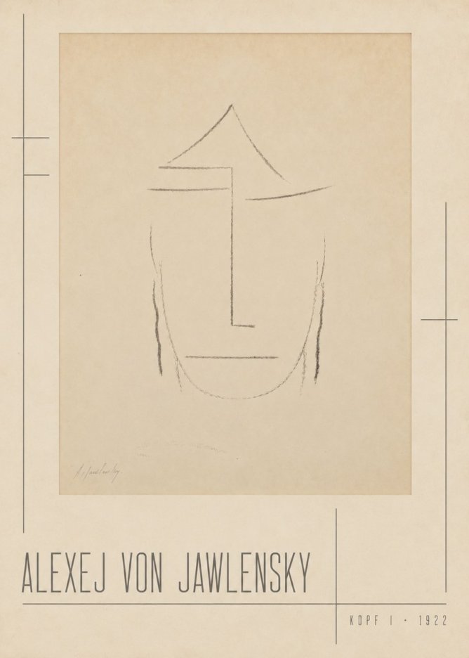 Alexej von Jawlensky Kopf I No2 - Juliste