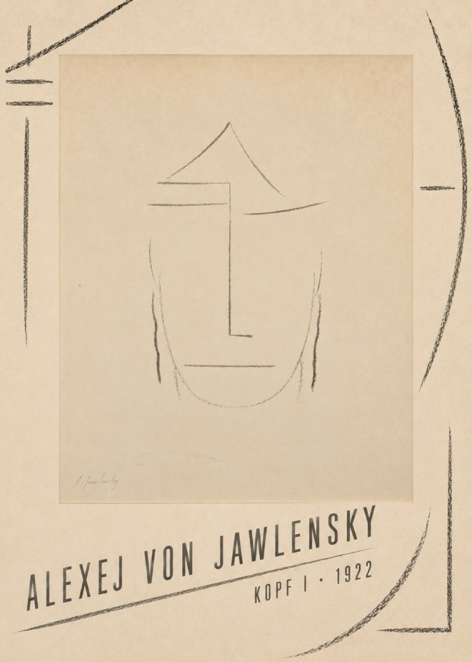 Alexej von Jawlensky Kopf I No4 - Juliste
