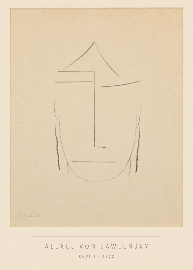 Alexej von Jawlensky Kopf I No5 - Juliste