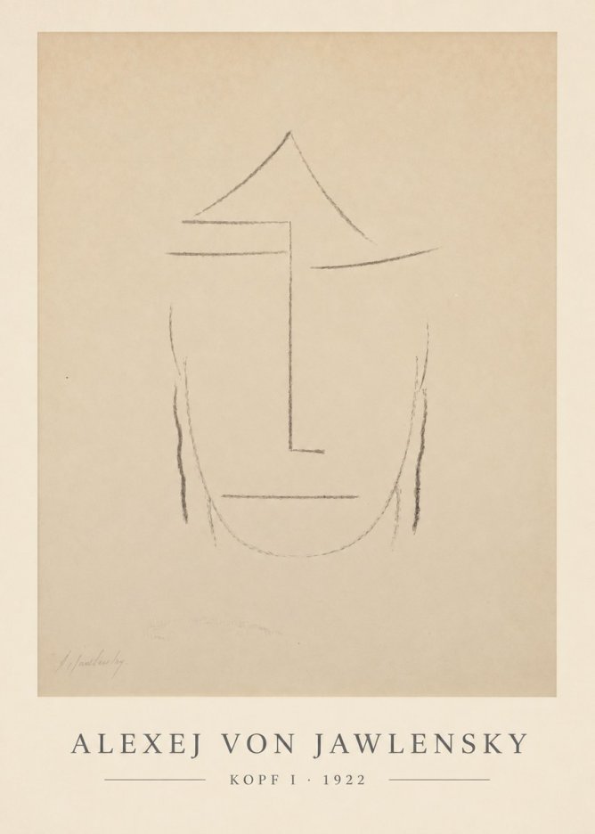 Alexej von Jawlensky Kopf I No6 - Juliste