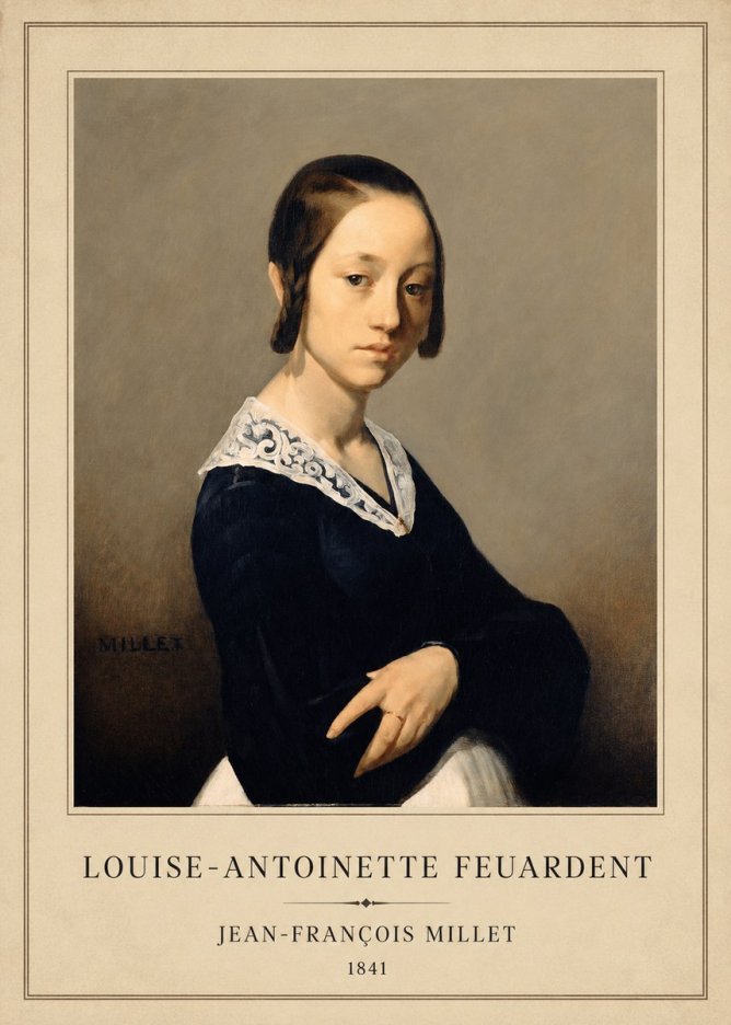 Jean-François Millet Louise-antoinette Feuardent No1 - Juliste