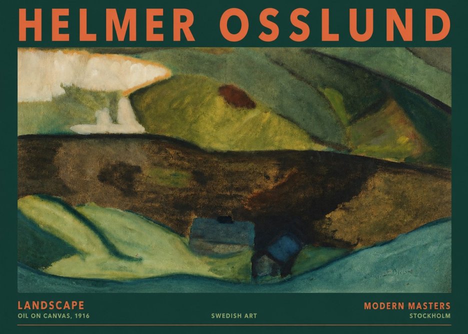 Helmer Osslund Landscape No2 - Juliste