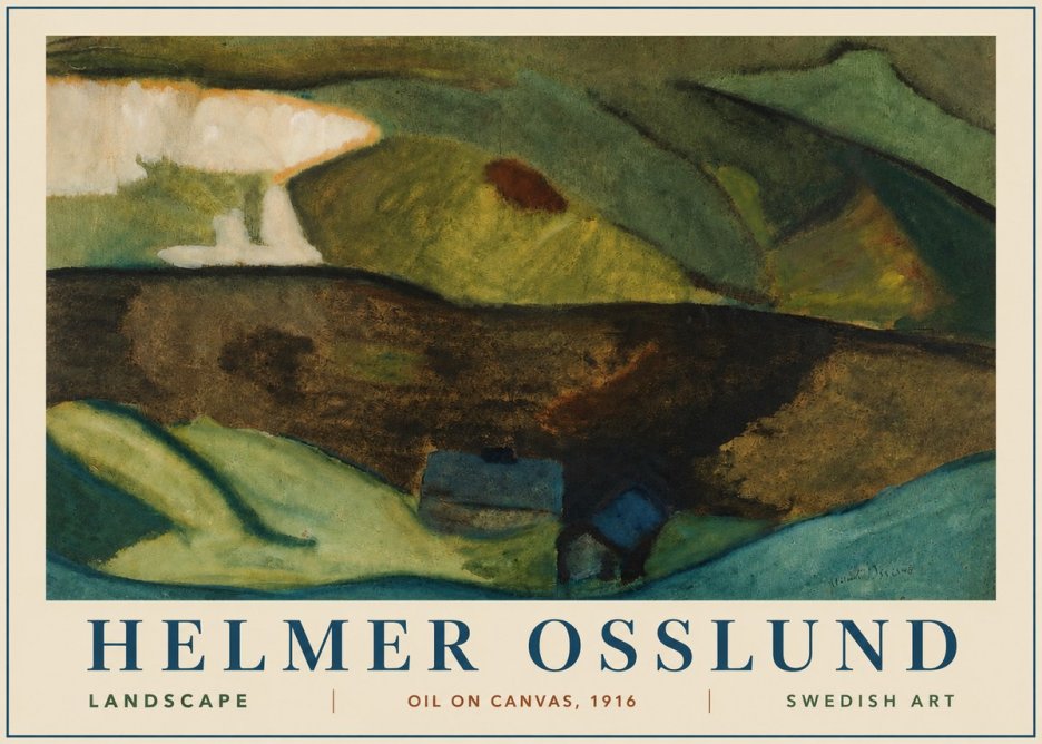 Helmer Osslund Landscape No3 - Juliste