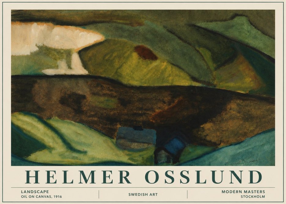 Helmer Osslund Landscape No6 - Juliste