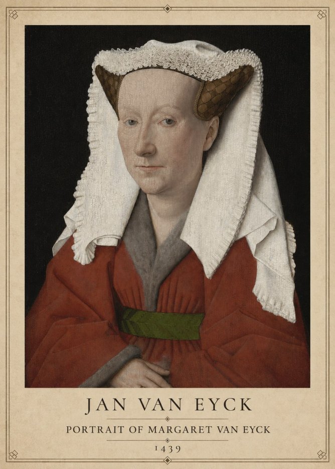 Jan van Eyck Portrait of Margaret Van Eyck I No1 - Juliste