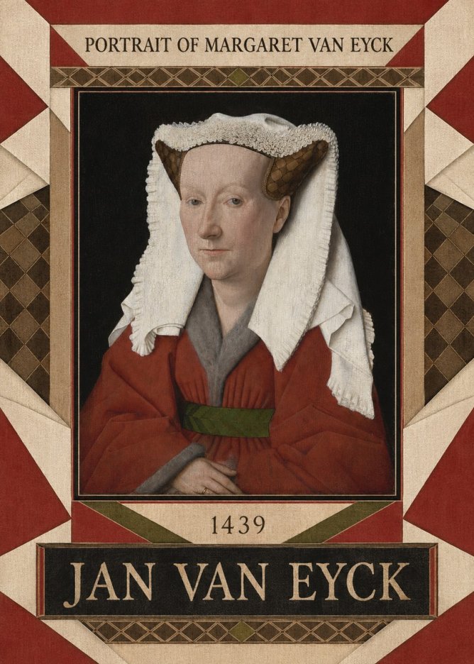 Jan van Eyck Portrait of Margaret Van Eyck I No4 - Juliste
