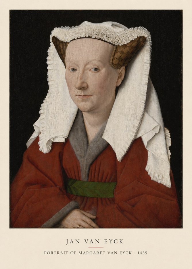 Jan van Eyck Portrait of Margaret Van Eyck I No5 - Juliste