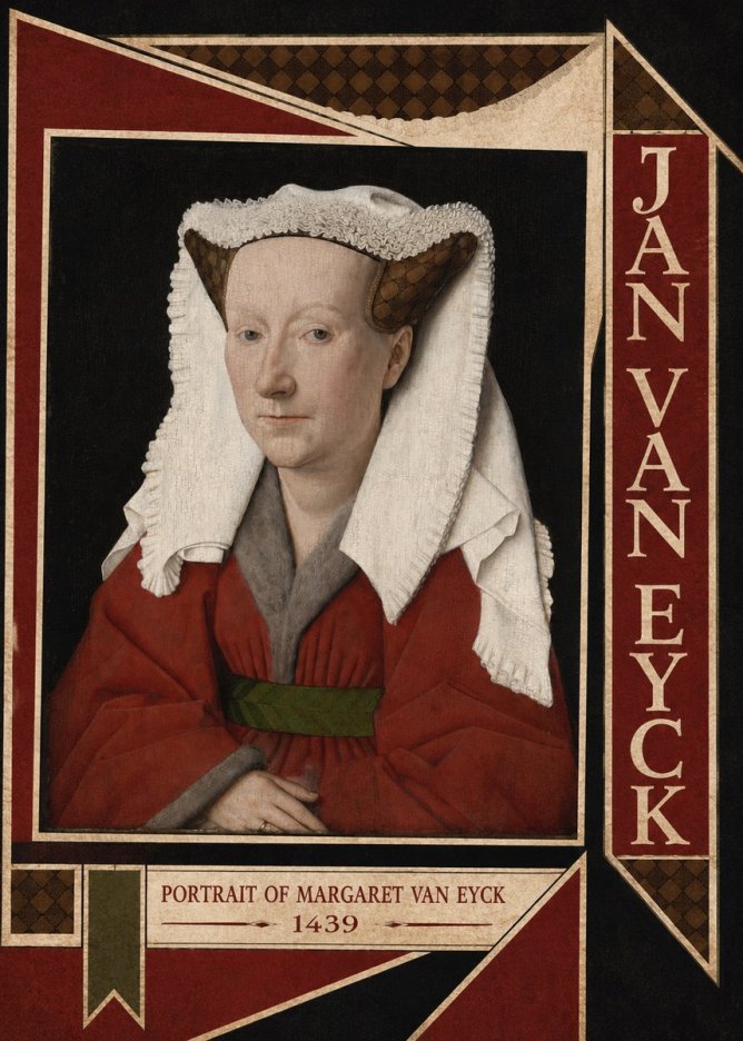 Jan van Eyck Portrait of Margaret Van Eyck I No6 - Juliste