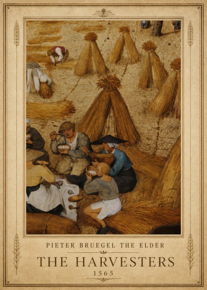 Pieter Bruegel The Harvesters I No1 - Juliste