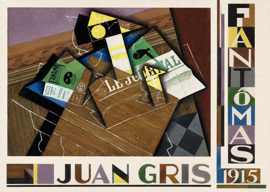 Juan Gris Fantômas II No3 - Juliste