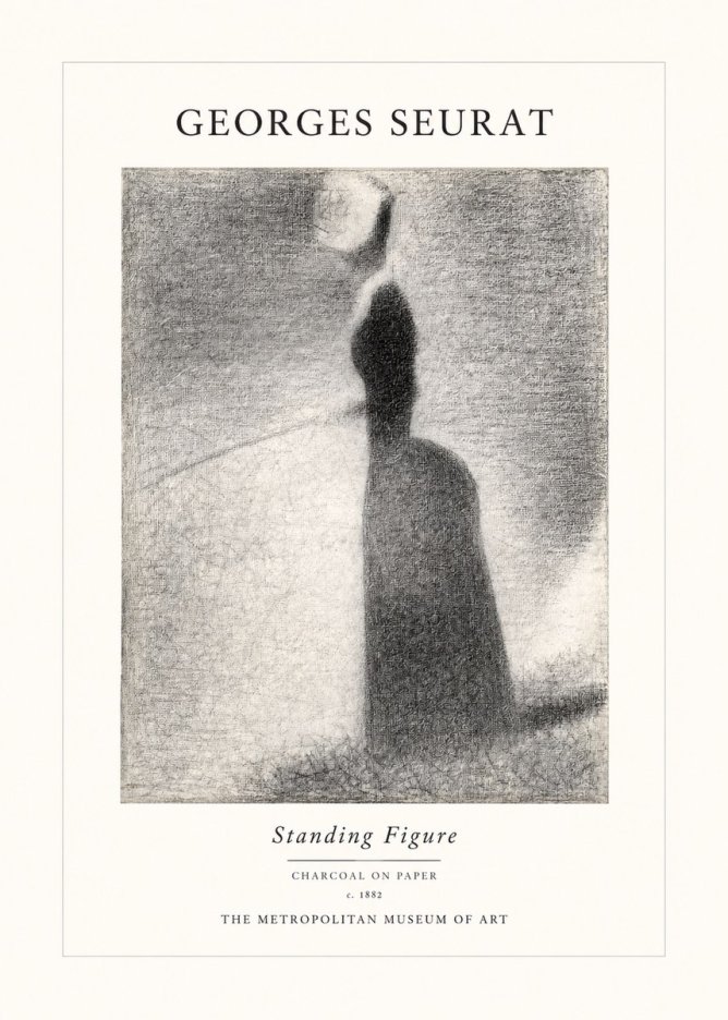 Seurat Standing Figure No1 - Juliste
