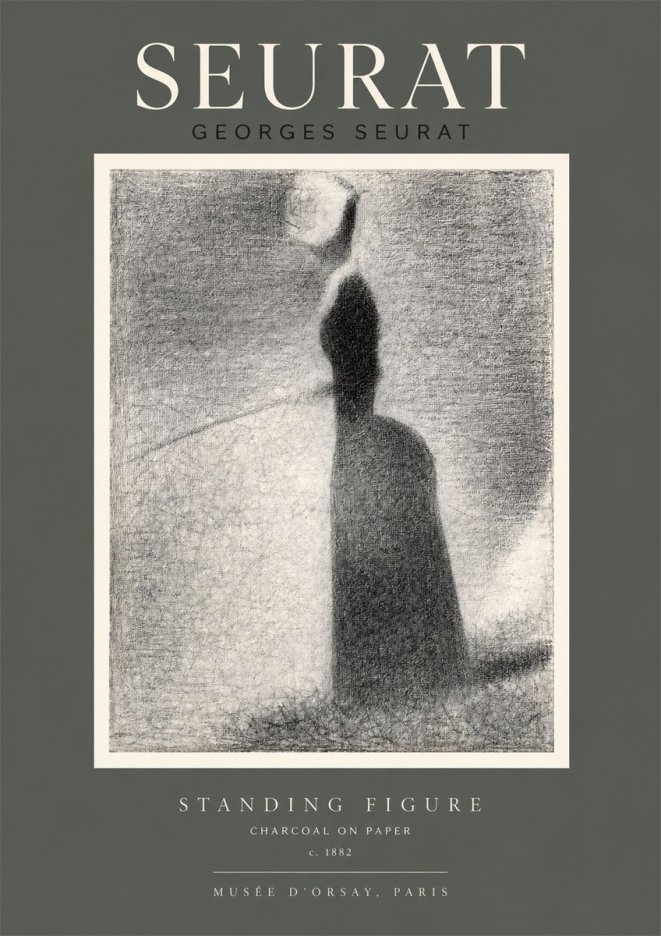 Seurat Standing Figure No2 - Juliste