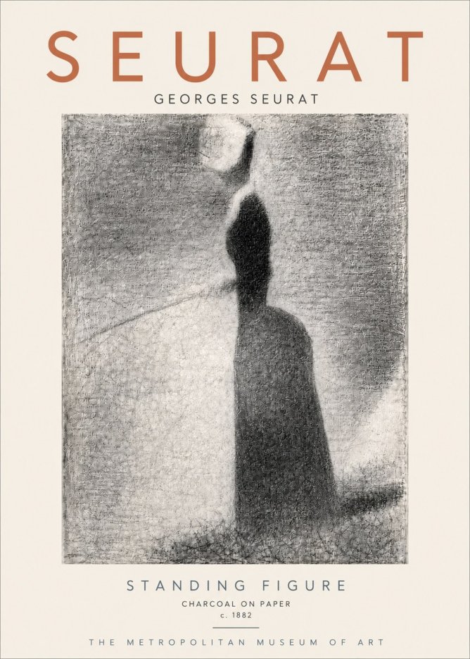 Seurat Standing Figure No6 - Juliste
