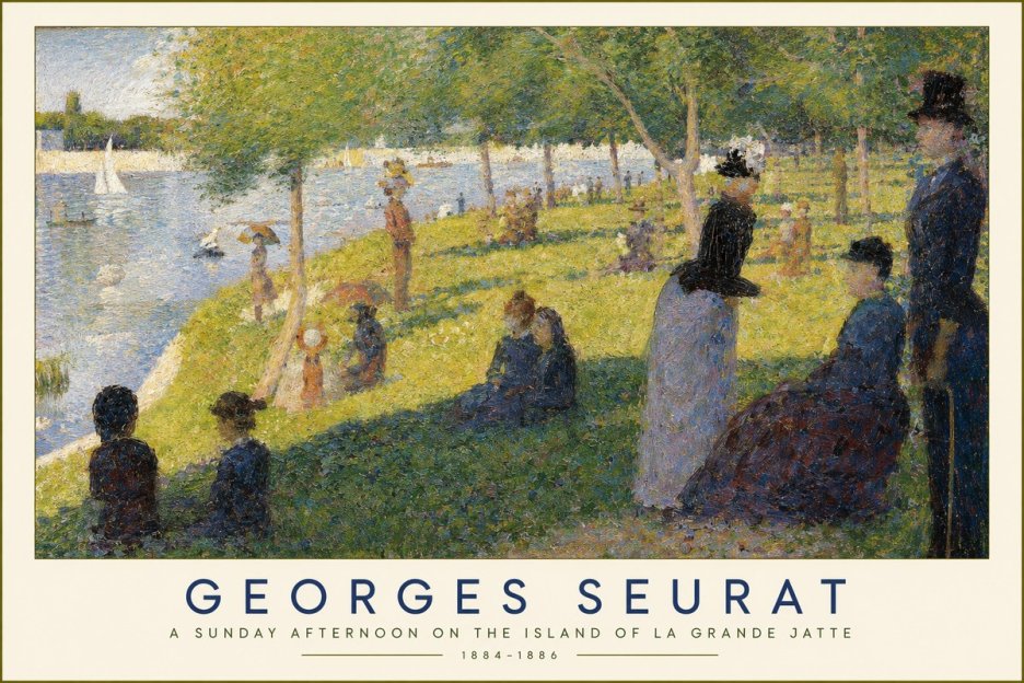 Seurat A Sunday Afternoon on the Island of La Grande Jatte I No2 - Juliste