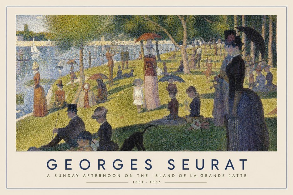 Seurat A Sunday Afternoon on the Island of La Grande Jatte I No3 - Juliste