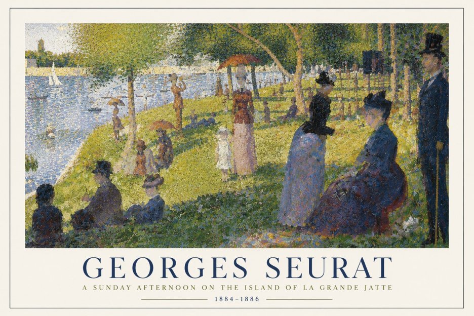 Seurat A Sunday Afternoon on the Island of La Grande Jatte I No4 - Juliste