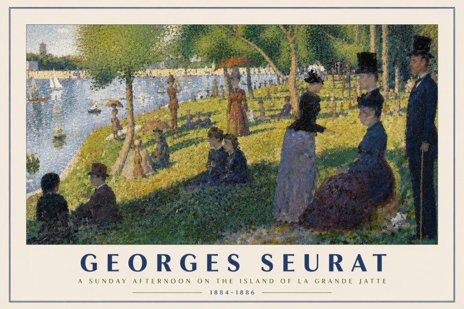 Seurat A Sunday Afternoon on the Island of La Grande Jatte I No5 - Juliste