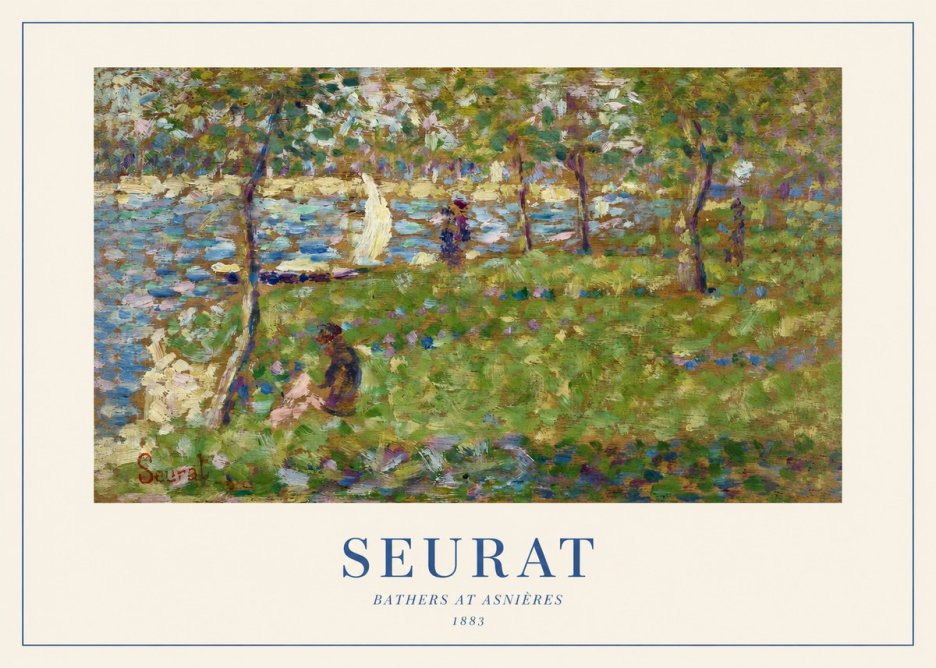 Seurat Bathers at Asnières I No1 - Juliste