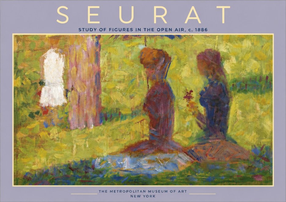 Seurat Study of Figures in the Open Air, C. 1886 No4 - Juliste