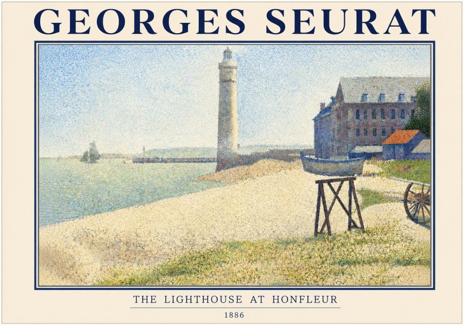 Seurat The Lighthouse at Honfleur No3 - Juliste
