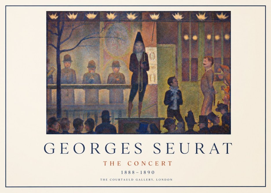 Seurat The Concert No1 - Juliste