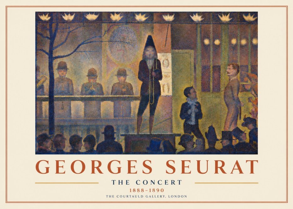 Seurat The Concert No3 - Juliste