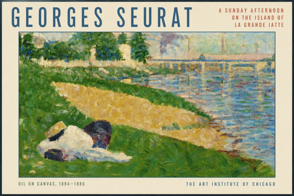 Seurat A Sunday Afternoon on the Island of La Grande Jatte II No3 - Juliste