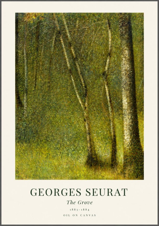 Seurat The Grove No1 - Juliste