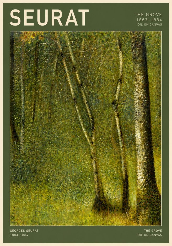 Seurat The Grove No2 - Juliste