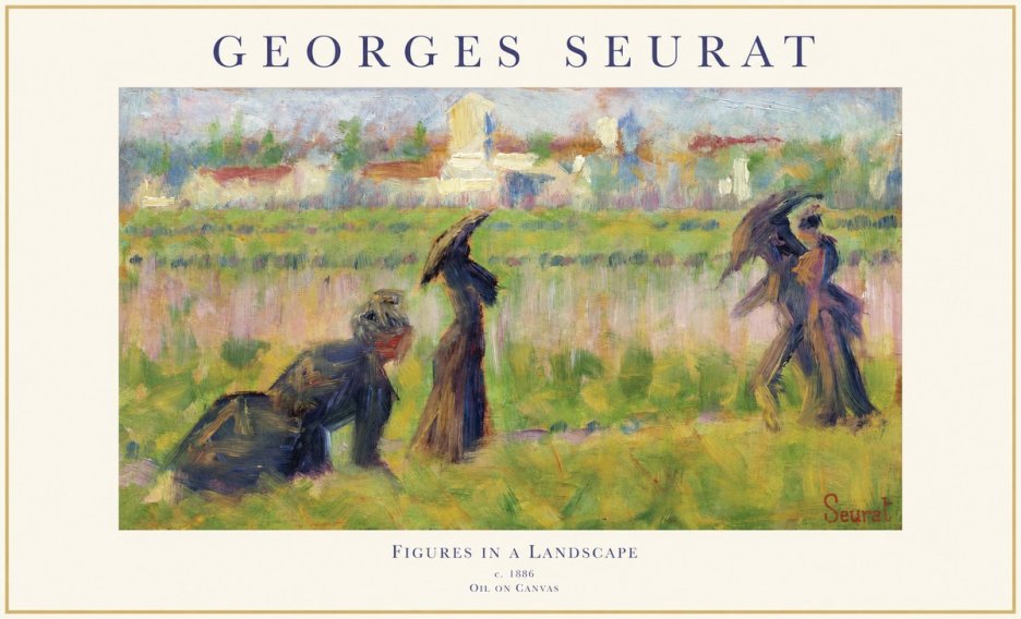 Seurat Figures in a Landscape No1 - Juliste