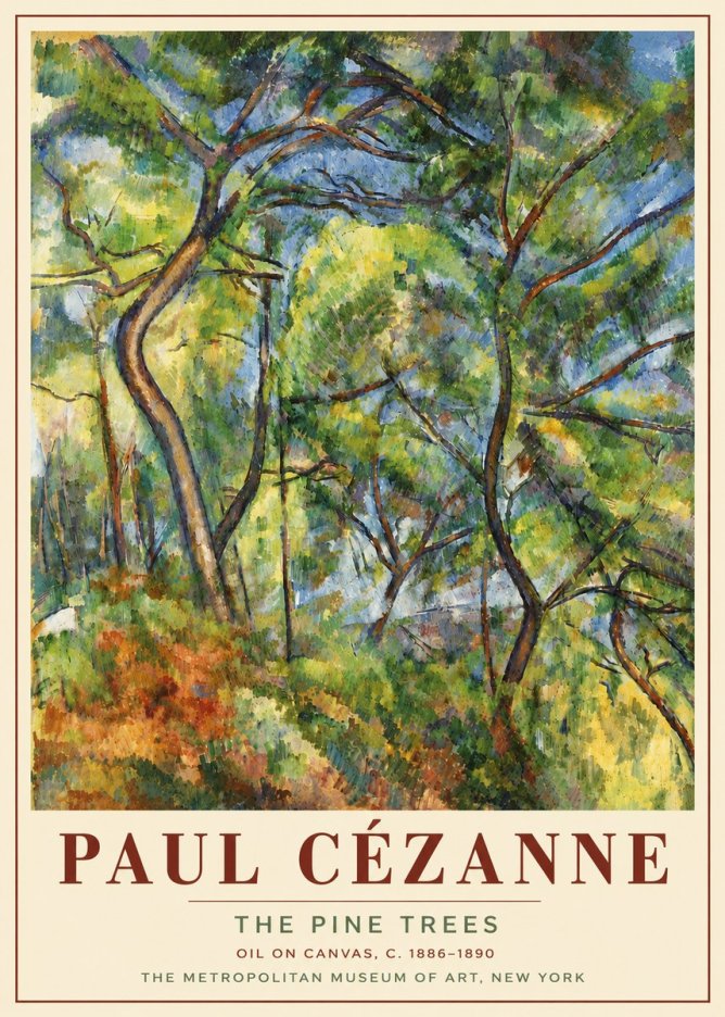 Paul Cézanne The Pine Trees No6 - Juliste