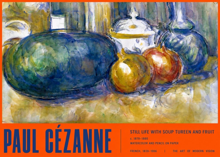 Paul Cézanne Still Life with Apples and Vessels No3 - Juliste