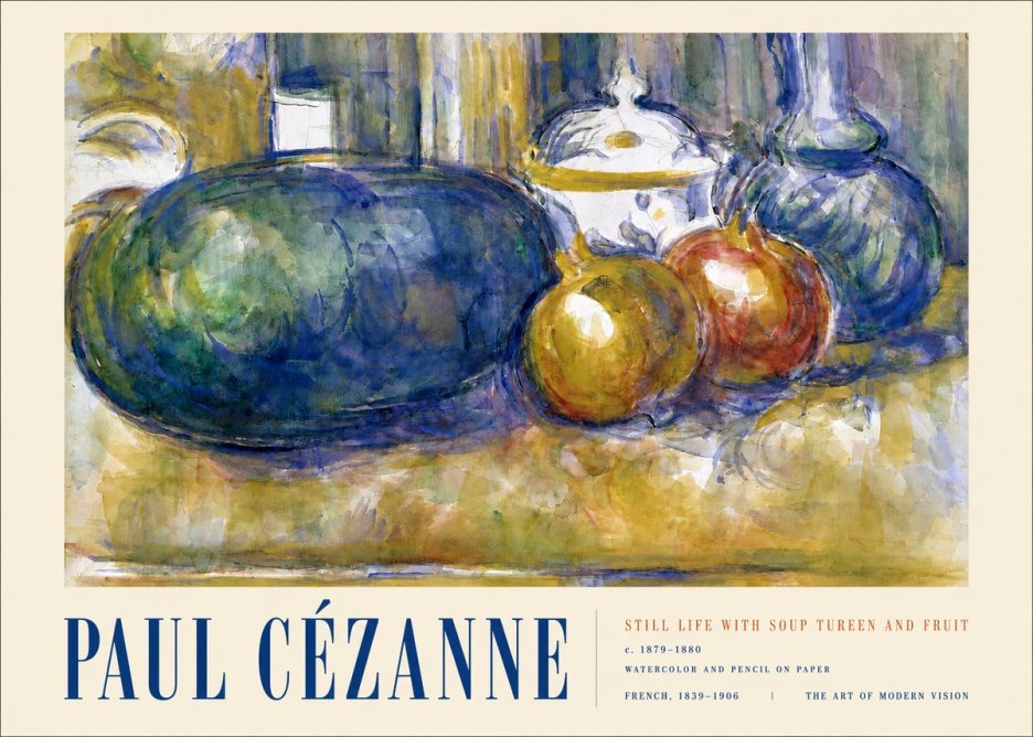Paul Cézanne Still Life with Apples and Vessels No4 - Juliste