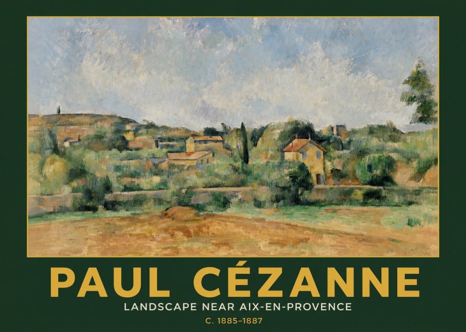 Paul Cézanne Landscape Near Aix-en-provence I No3 - Juliste