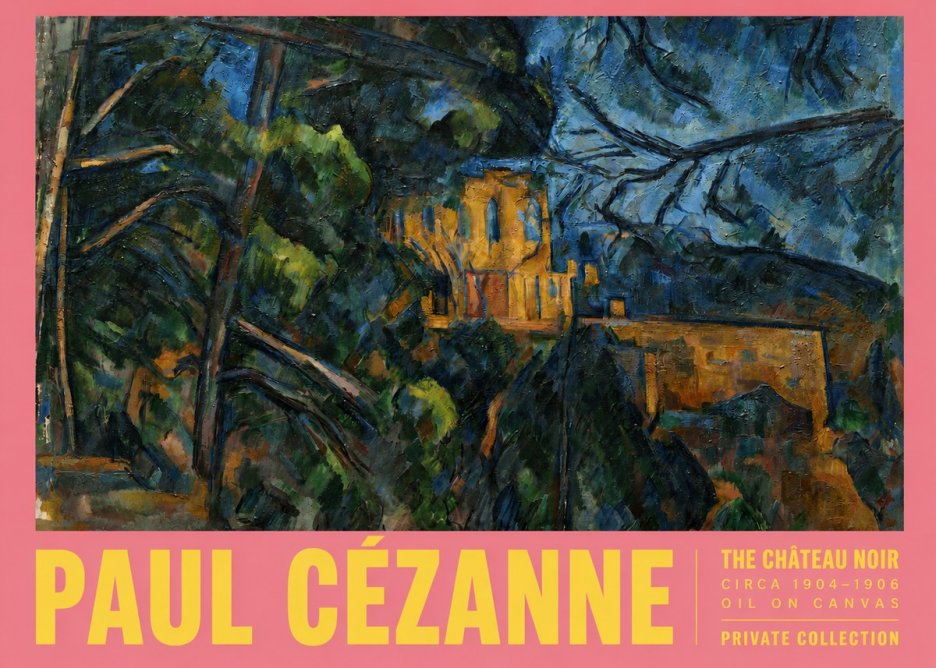 Paul Cézanne The Château Noir No3 - Juliste