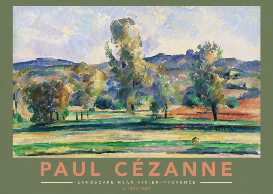 Paul Cézanne Landscape Near Aix-en-provence II No2 - Juliste