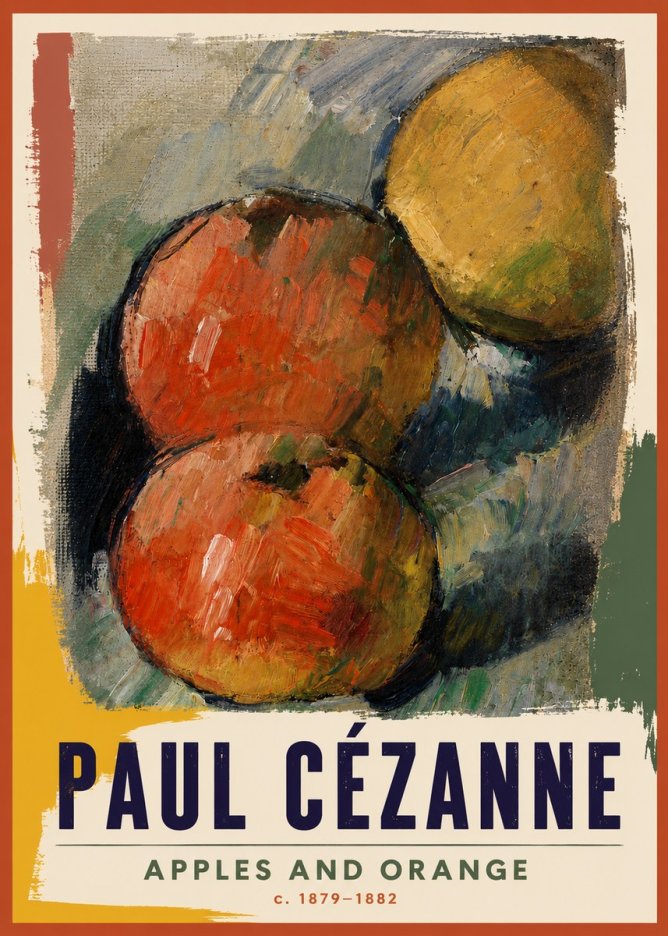 Paul Cézanne Apples and Orange No4 - Juliste