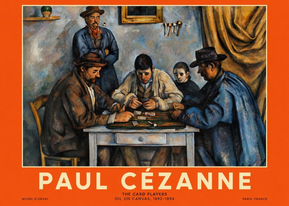 Paul Cézanne The Card Players I No2 - Juliste