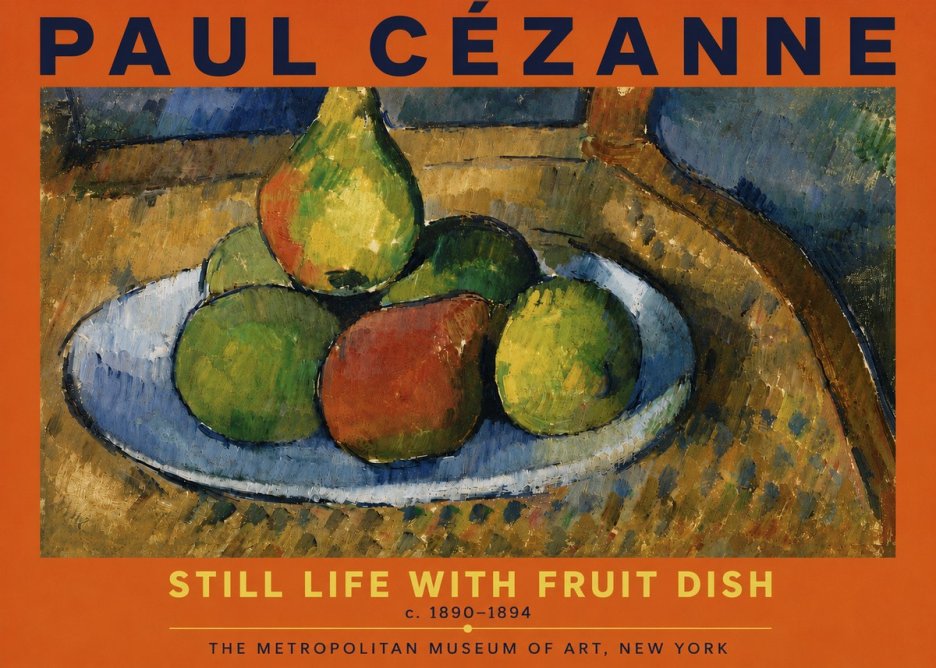 Paul Cézanne Still Life with Fruit Dish No6 - Juliste