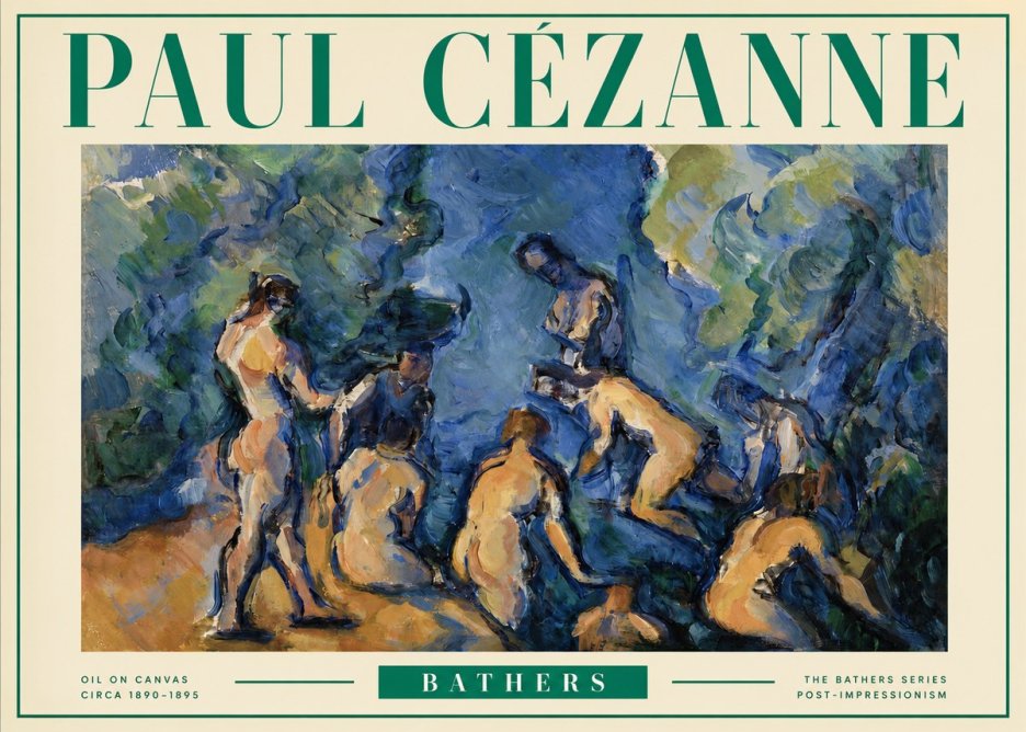 Paul Cézanne Bathers I No3 - Juliste