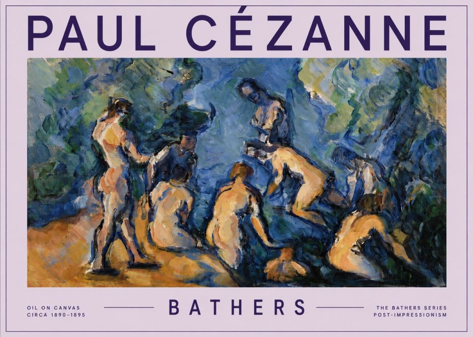 Paul Cézanne Bathers I No5 - Juliste