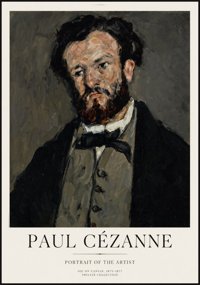 Paul Cézanne Portrait of the Artist I No1 - Juliste