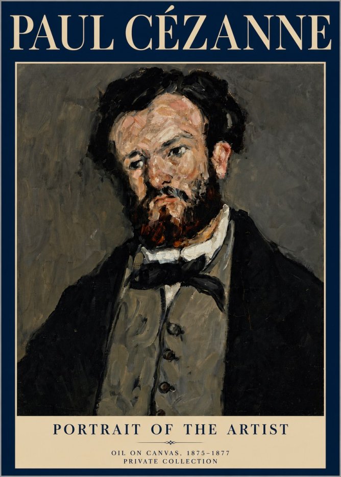 Paul Cézanne Portrait of the Artist I No4 - Juliste