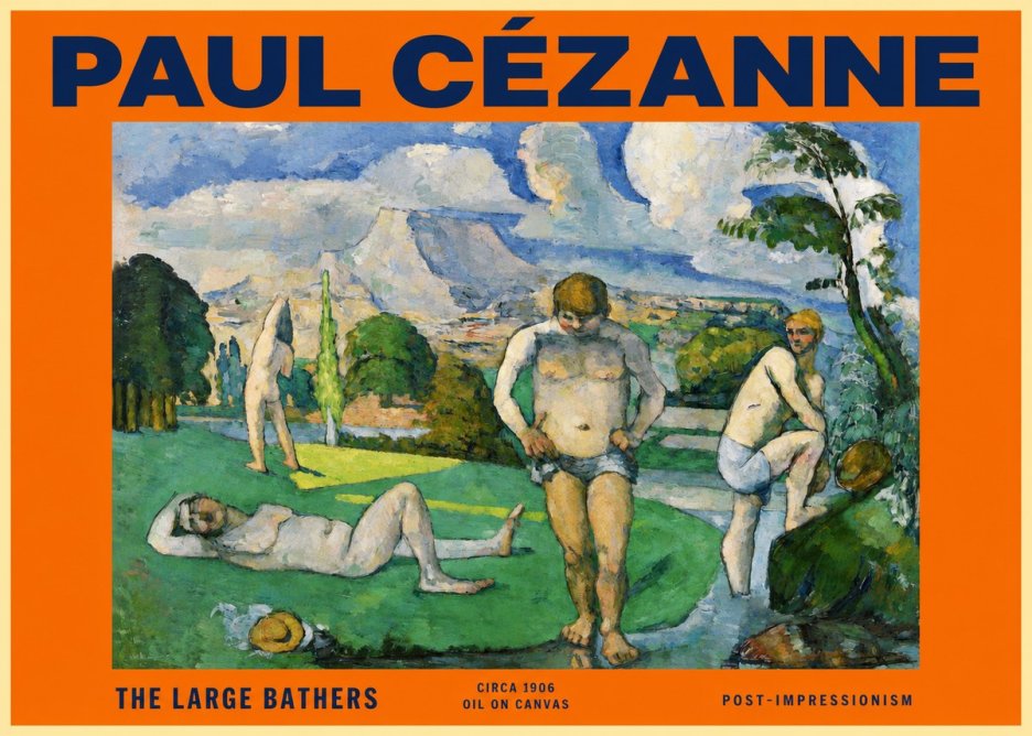 Paul Cézanne Bathers II No6 - Juliste