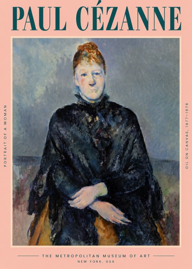 Paul Cézanne Portrait of a Woman I No4 - Juliste