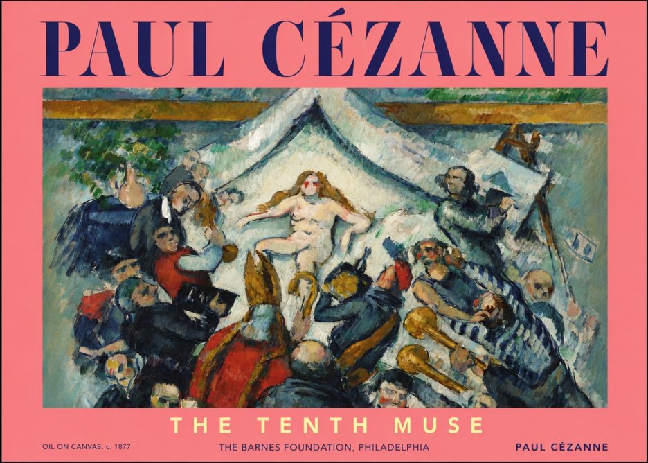 Paul Cézanne The Tenth Muse No2 - Juliste