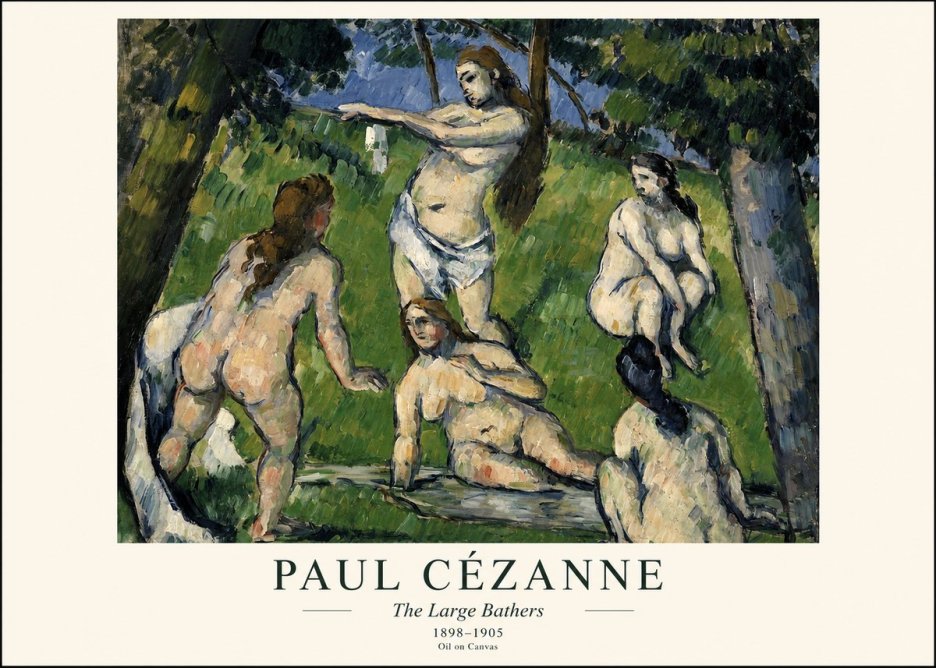 Paul Cézanne The Large Bathers III No1 - Juliste