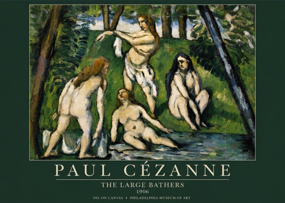 Paul Cézanne The Large Bathers IV No4 - Juliste
